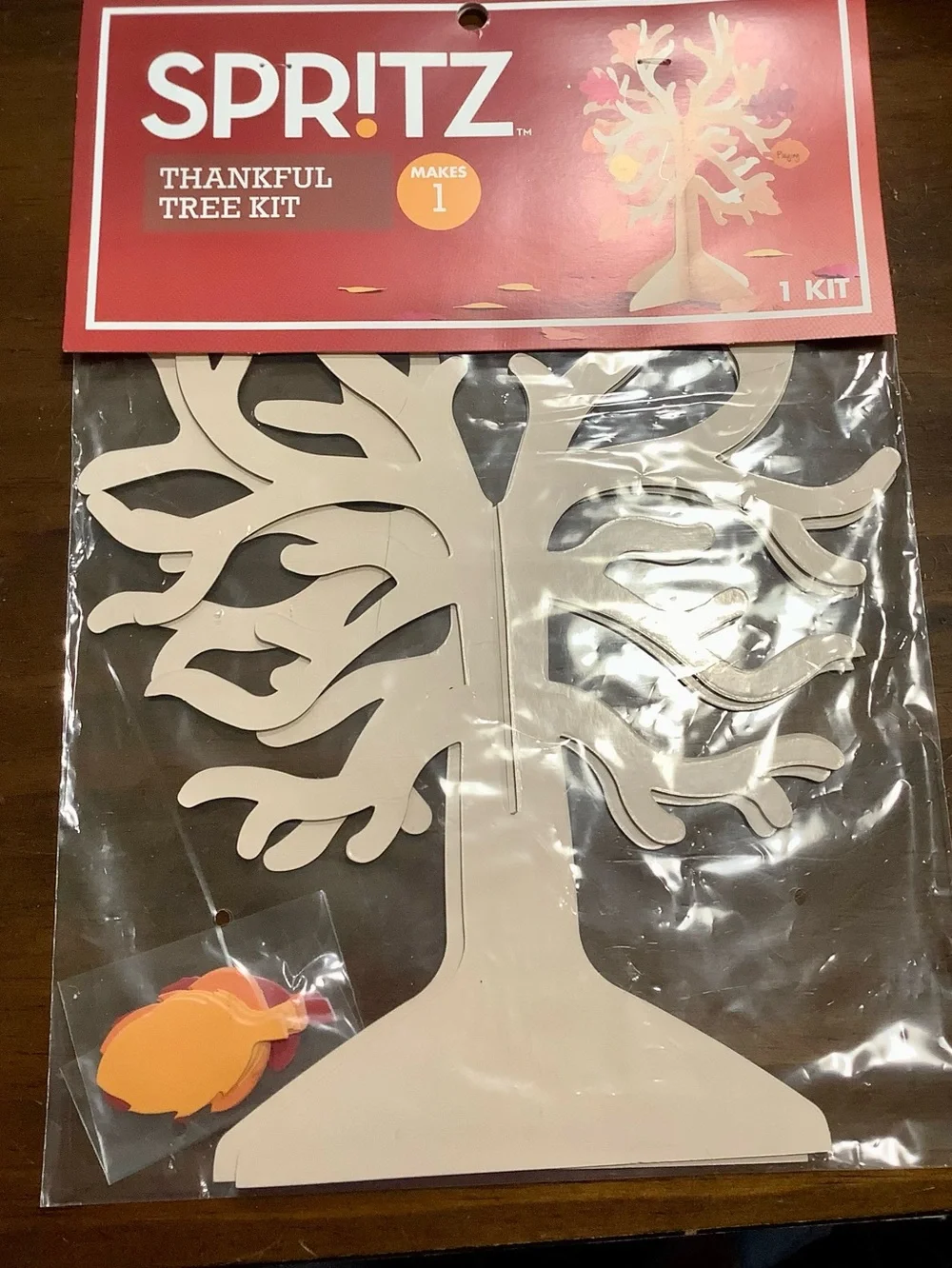 Target SPR!TZ Thankful Tree Kit - Neutral White with Orange & Pink Leaves